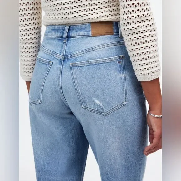 Madewell The Curvy Perfect Vintage Wide Leg Crop Jean Hallstead Wash Size 24 NWT - Picture 12 of 13